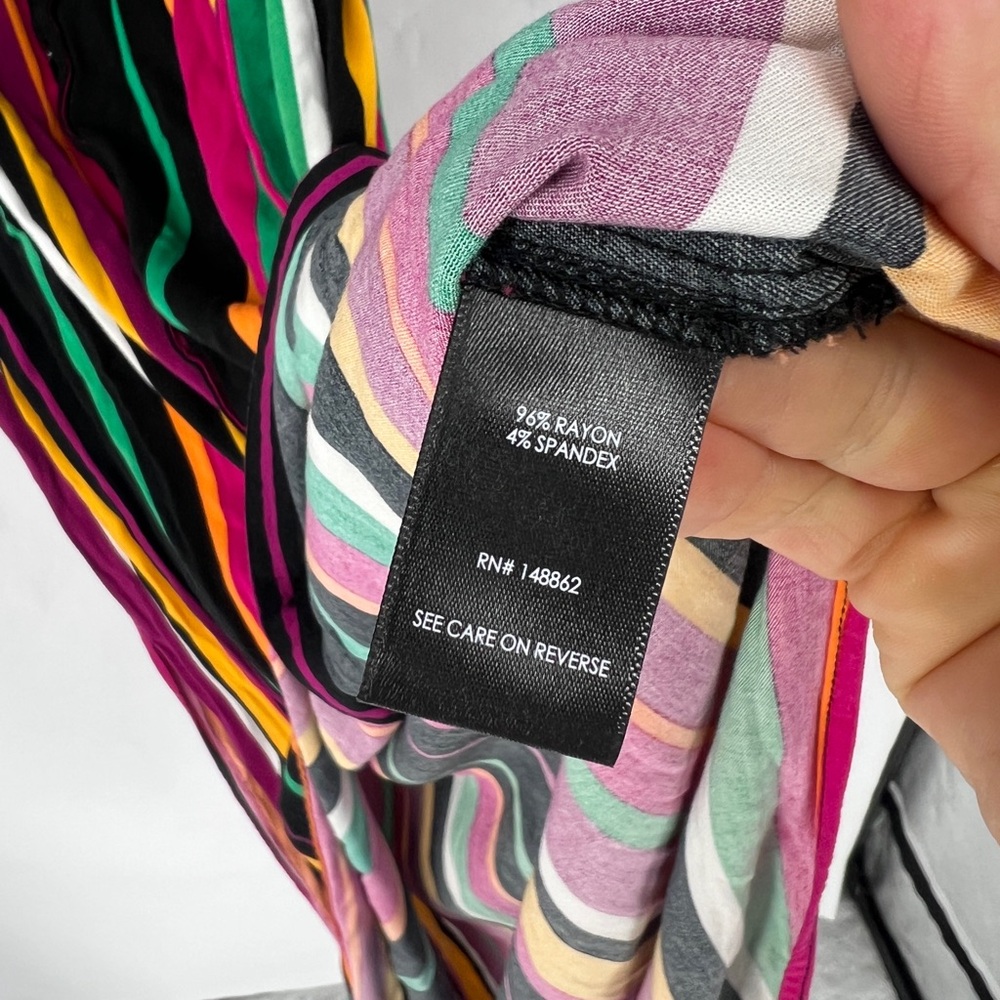torrid Black Multi-Striped Sleeveless Maxi Dress - Picture 9 of 9